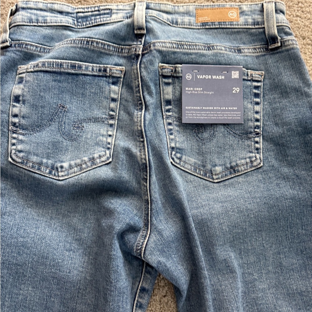 AG Adriano Goldschmied Blue Jeans Madi crop